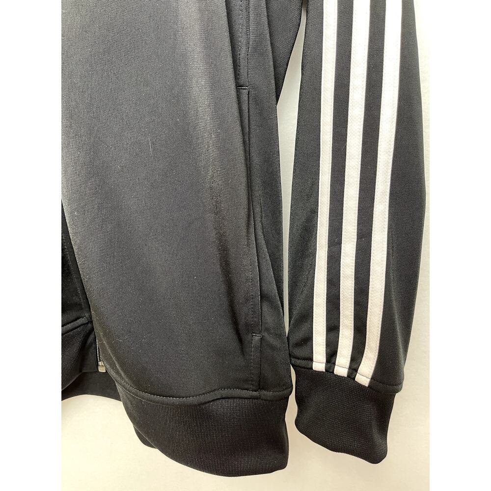 Adidas Mens Track Full Zip Jacket Black Large - Picture 3 of 9